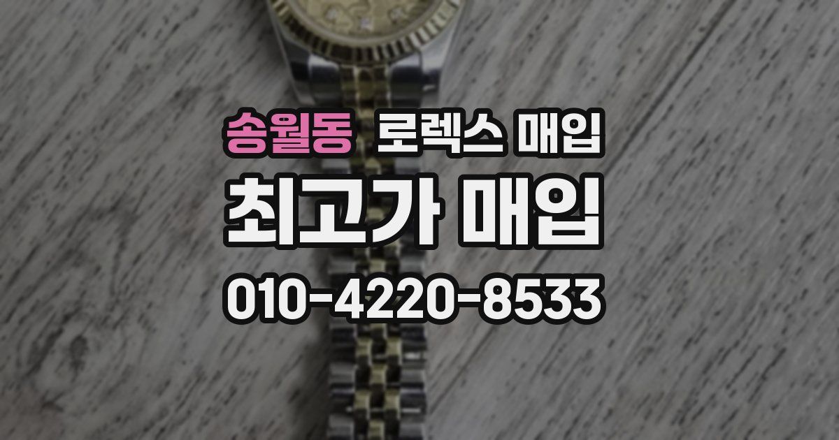 송월동 로렉스 매입