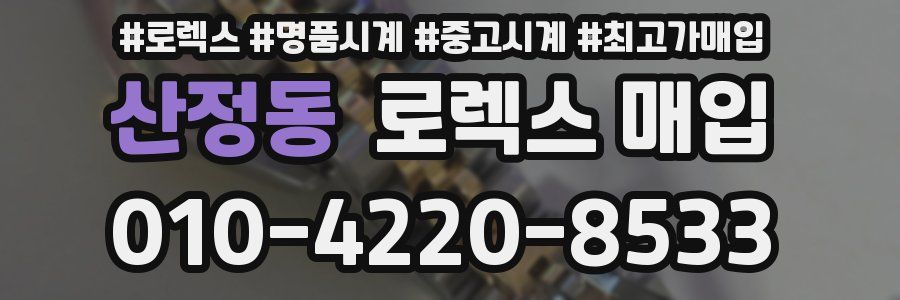 산정동 로렉스 매입