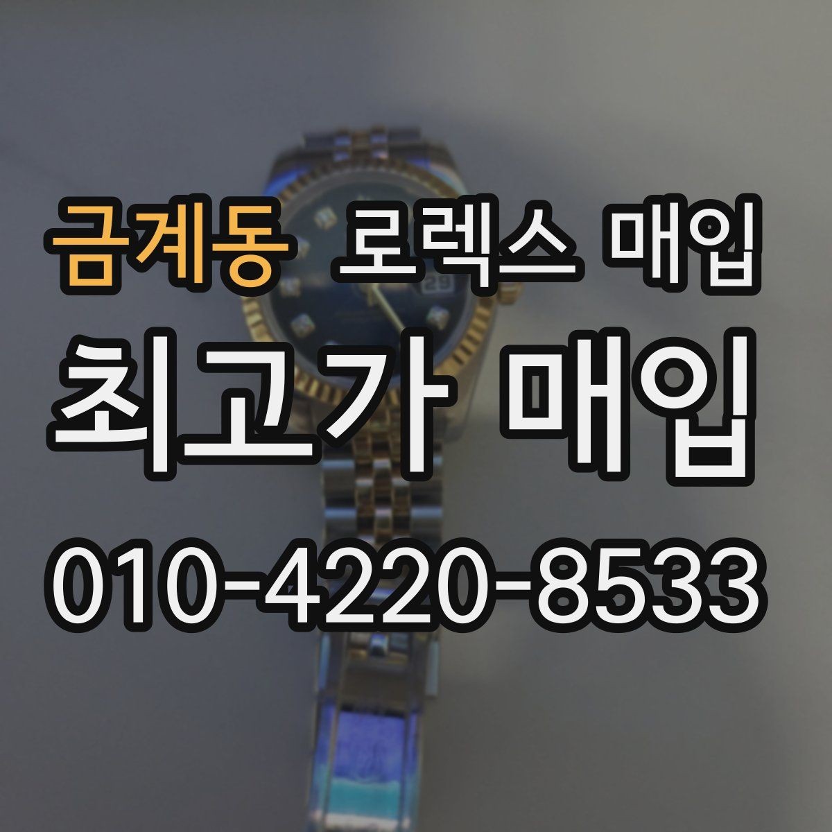금계동 로렉스 매입 시세가 오르는 시기와 떨어지는 시기