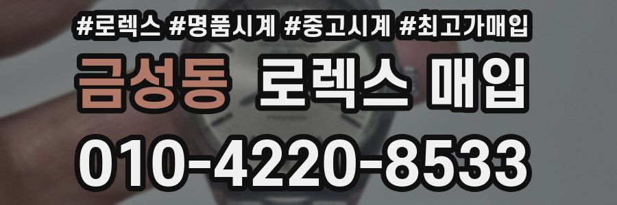금성동 로렉스 매입