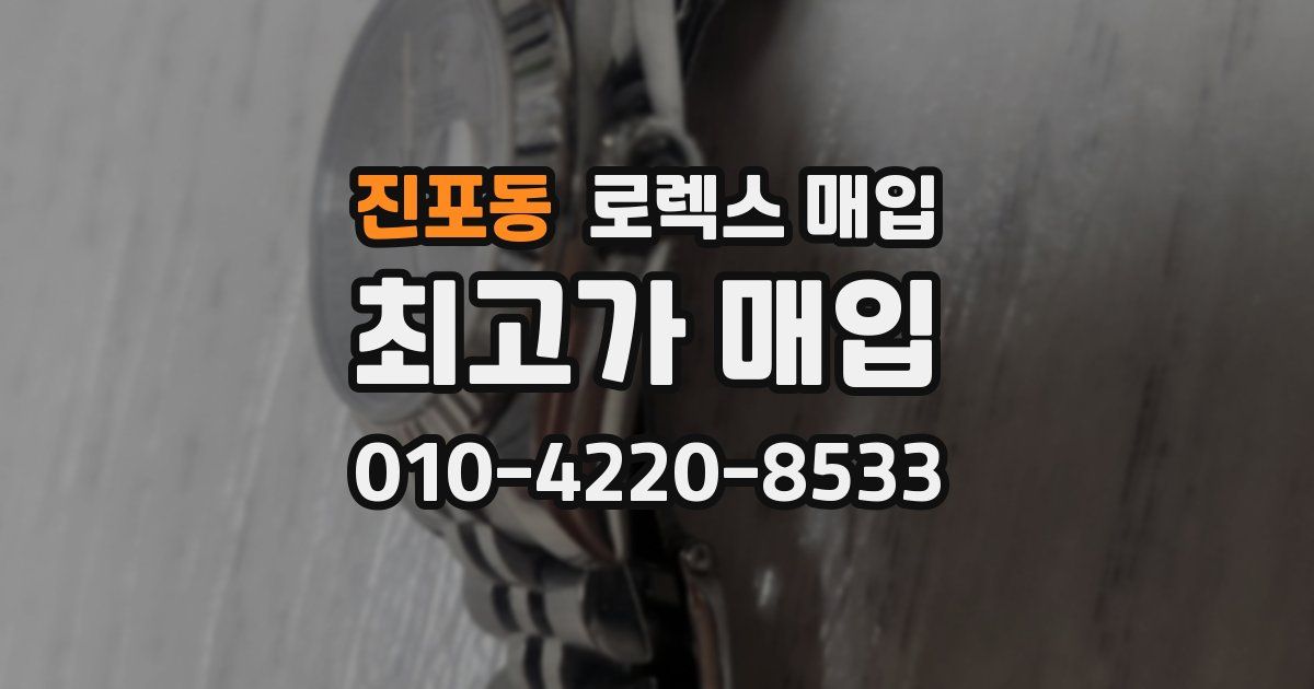 진포동 로렉스 매입