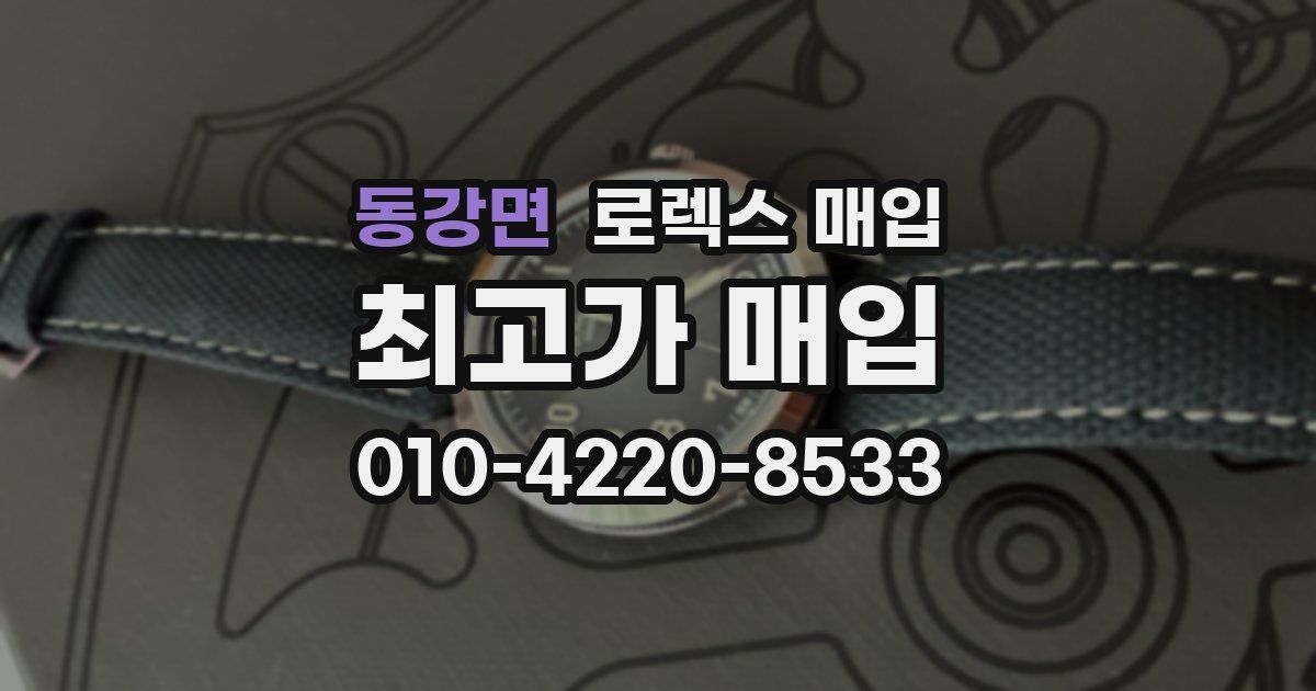 동강면 로렉스 매입