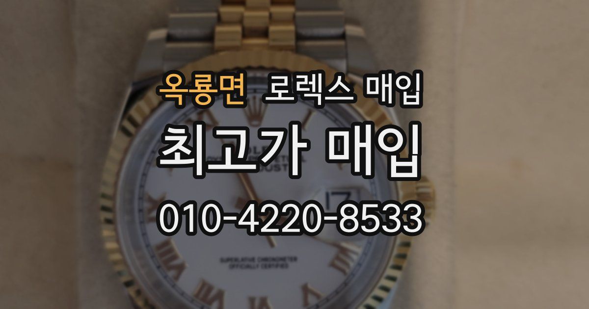 옥룡면 로렉스 매입