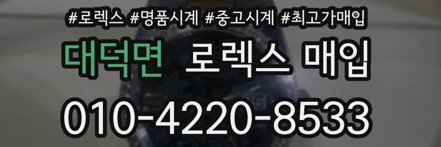 대덕면 로렉스 매입