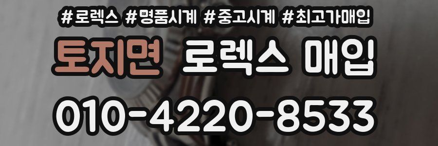 토지면 로렉스 매입