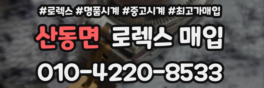 산동면 로렉스 매입