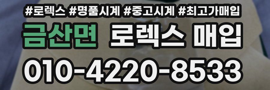 금산면 로렉스 매입