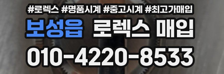 보성읍 로렉스 매입