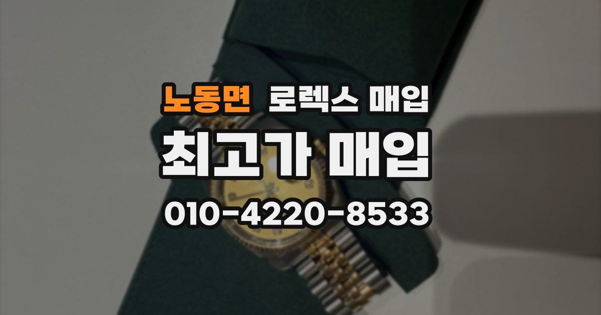 노동면 로렉스 매입