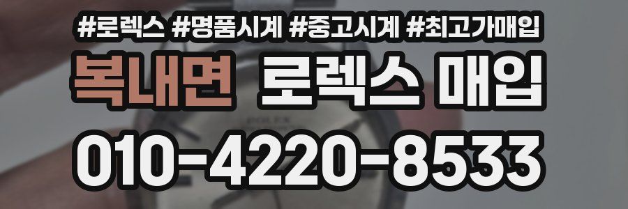 복내면 로렉스 매입