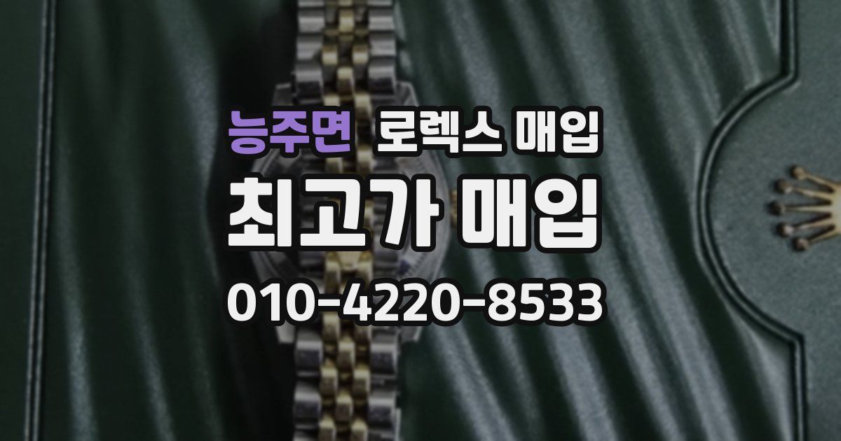 능주면 로렉스 매입
