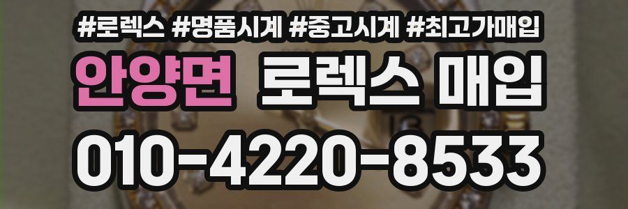 안양면 로렉스 매입