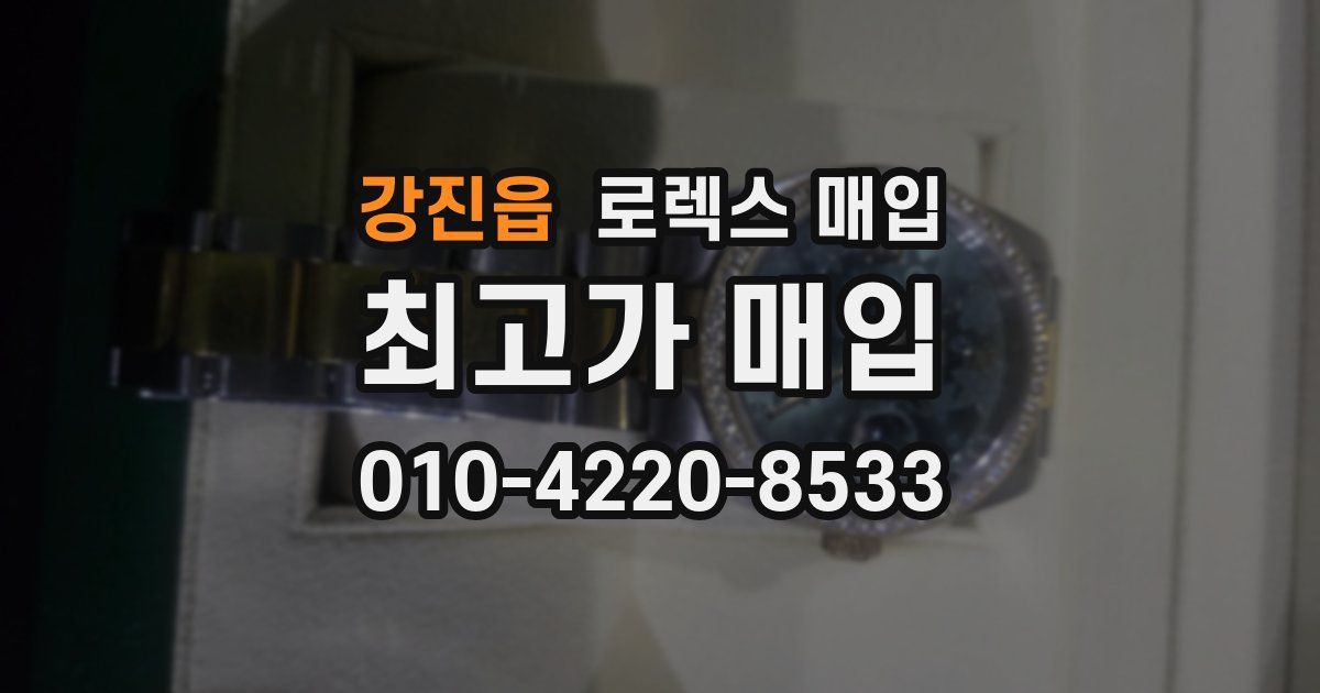 강진읍 로렉스 매입