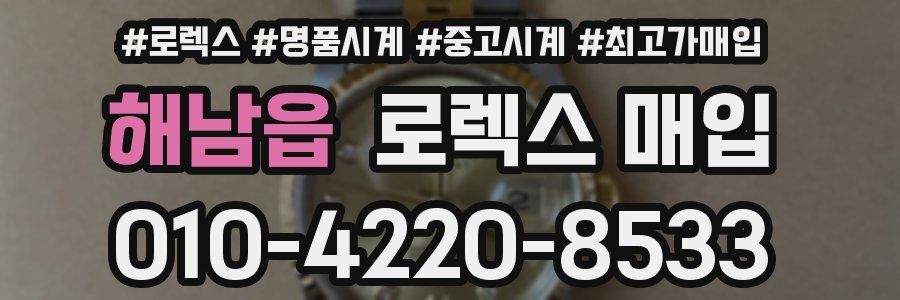 해남읍 로렉스 매입