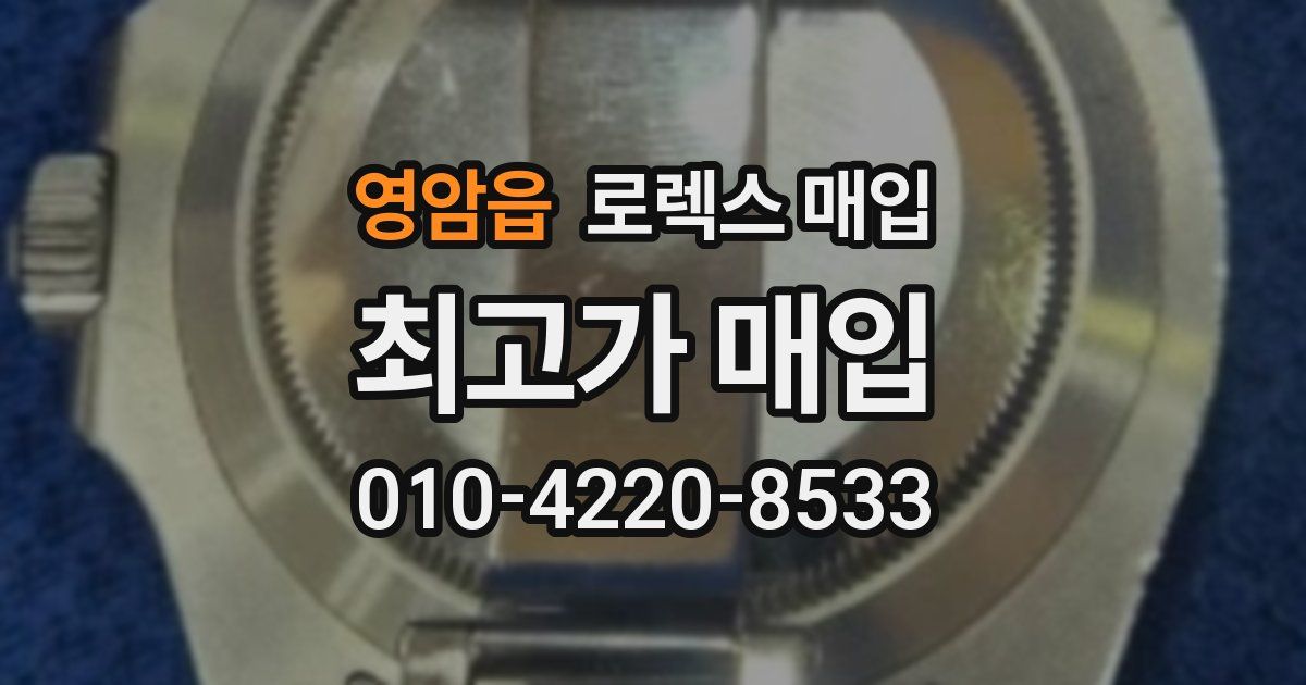 영암읍 로렉스 매입