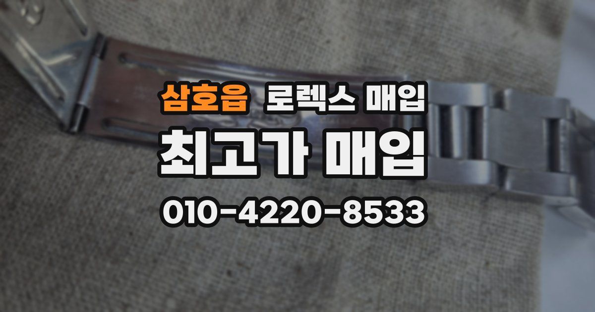삼호읍 로렉스 매입