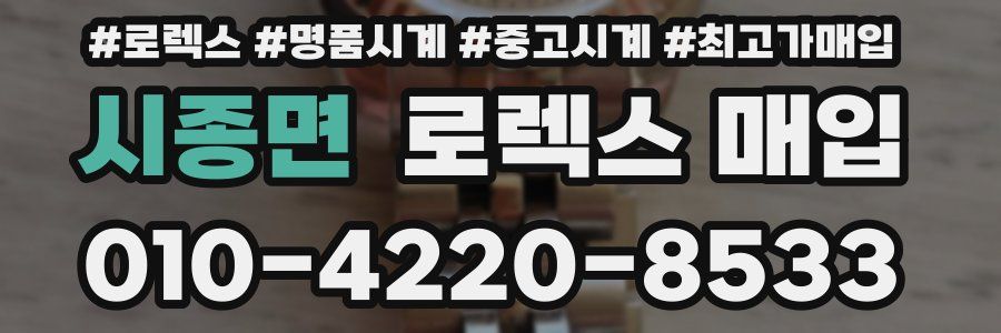 시종면 로렉스 매입