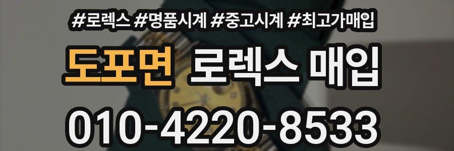 도포면 로렉스 매입