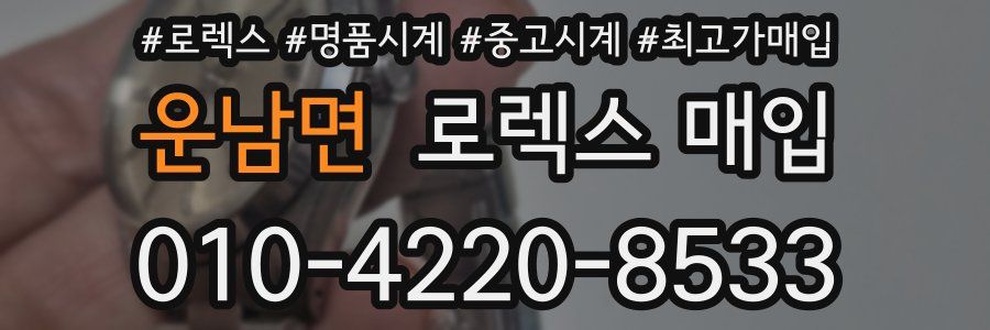 운남면 로렉스 매입