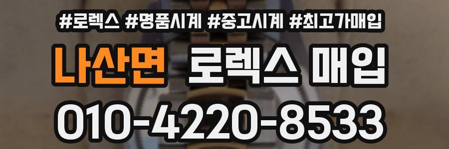 나산면 로렉스 매입