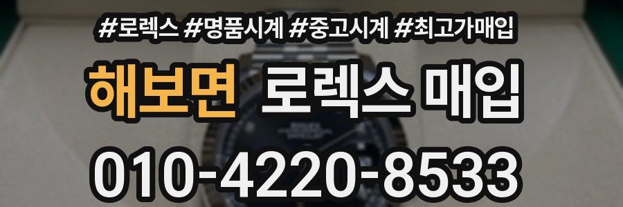 해보면 로렉스 매입