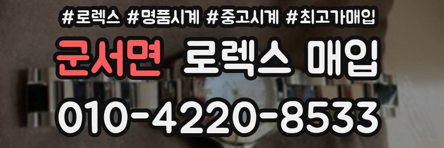 군서면 로렉스 매입