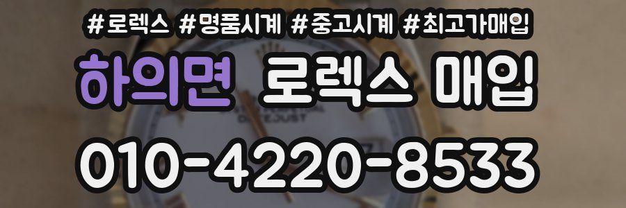 하의면 로렉스 매입