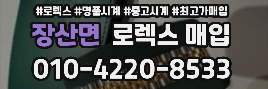 장산면 로렉스 매입