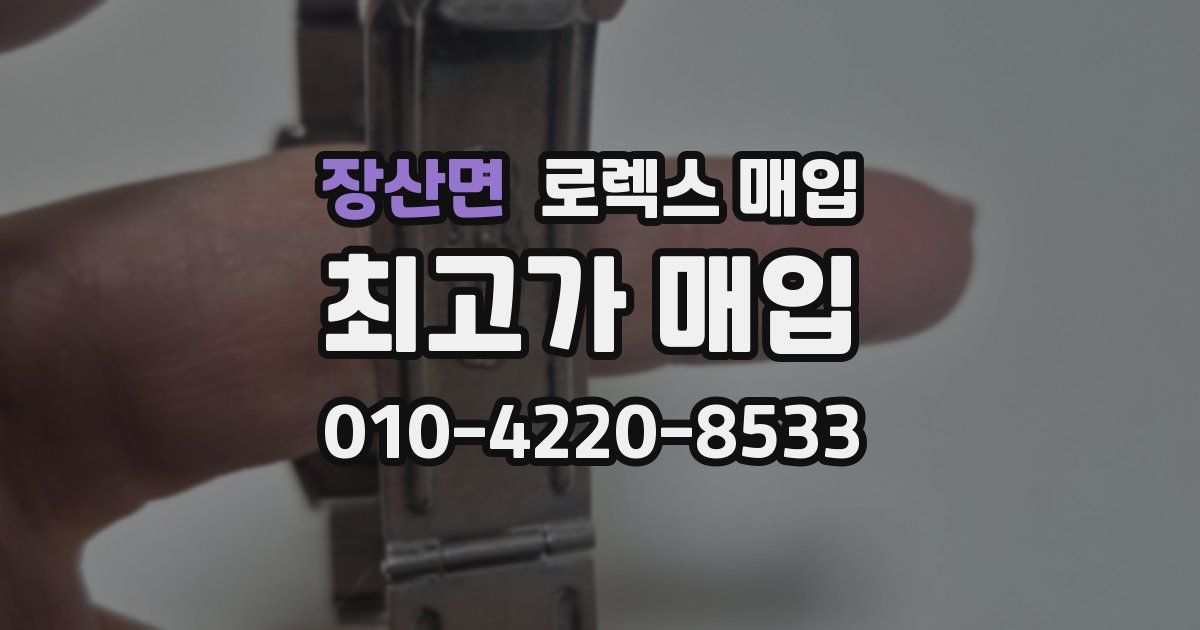 장산면 로렉스 매입