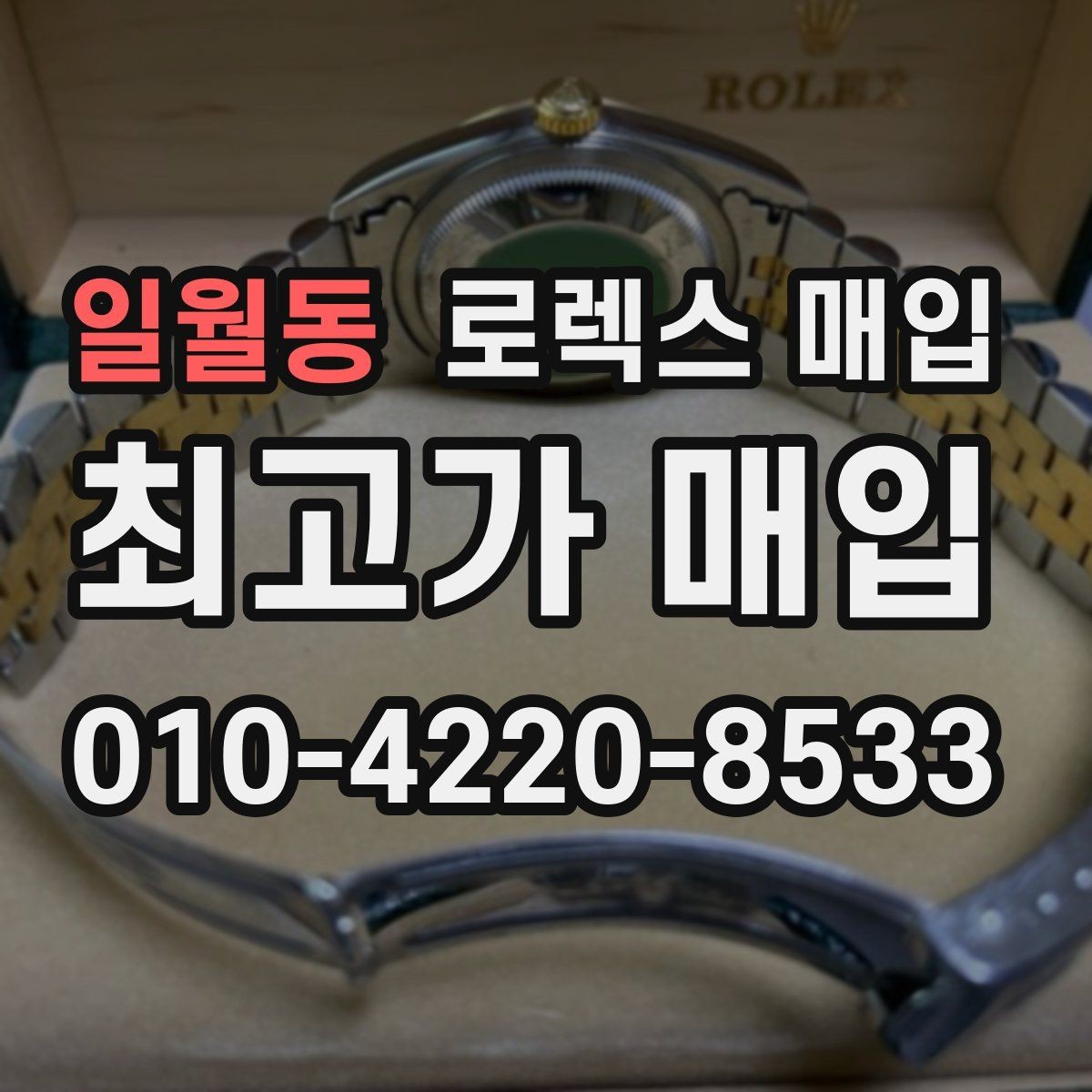 일월동 로렉스 매입 바닷물 사용 이력이 있을 때 주의점