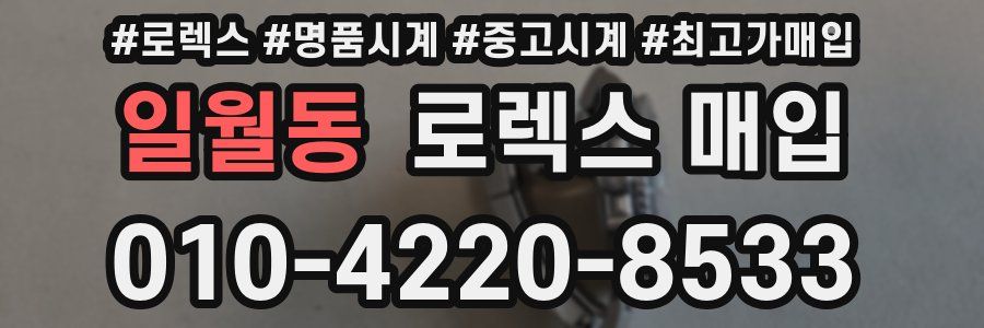 일월동 로렉스 매입