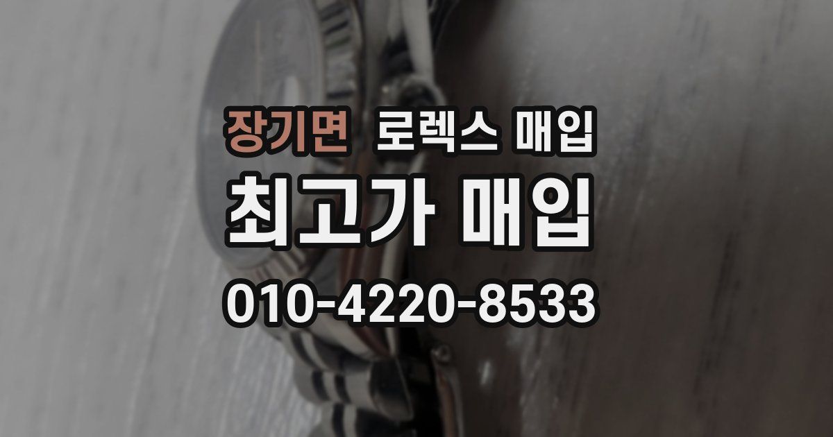 장기면 로렉스 매입