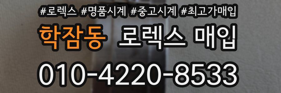 학잠동 로렉스 매입