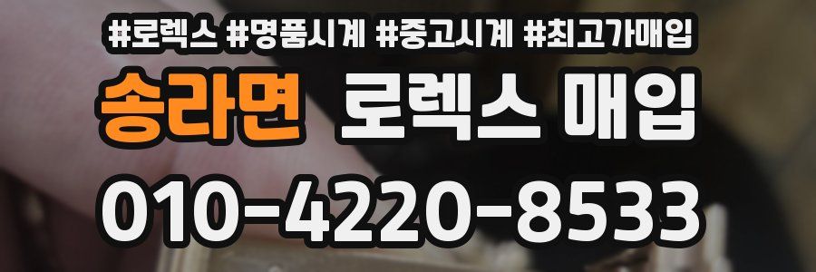 송라면 로렉스 매입