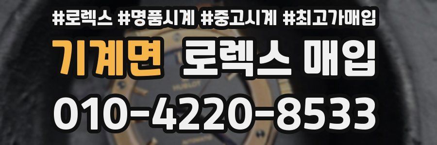 기계면 로렉스 매입