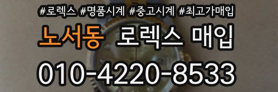 노서동 로렉스 매입