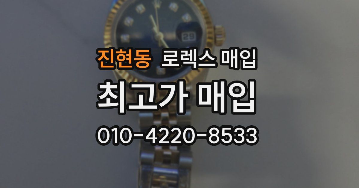 진현동 로렉스 매입