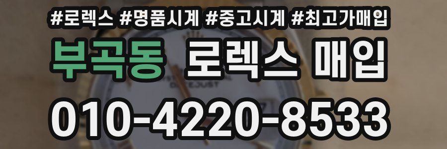 부곡동 로렉스 매입