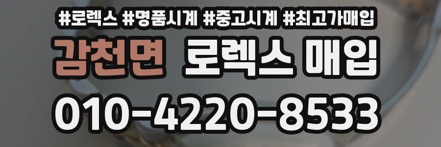 감천면 로렉스 매입