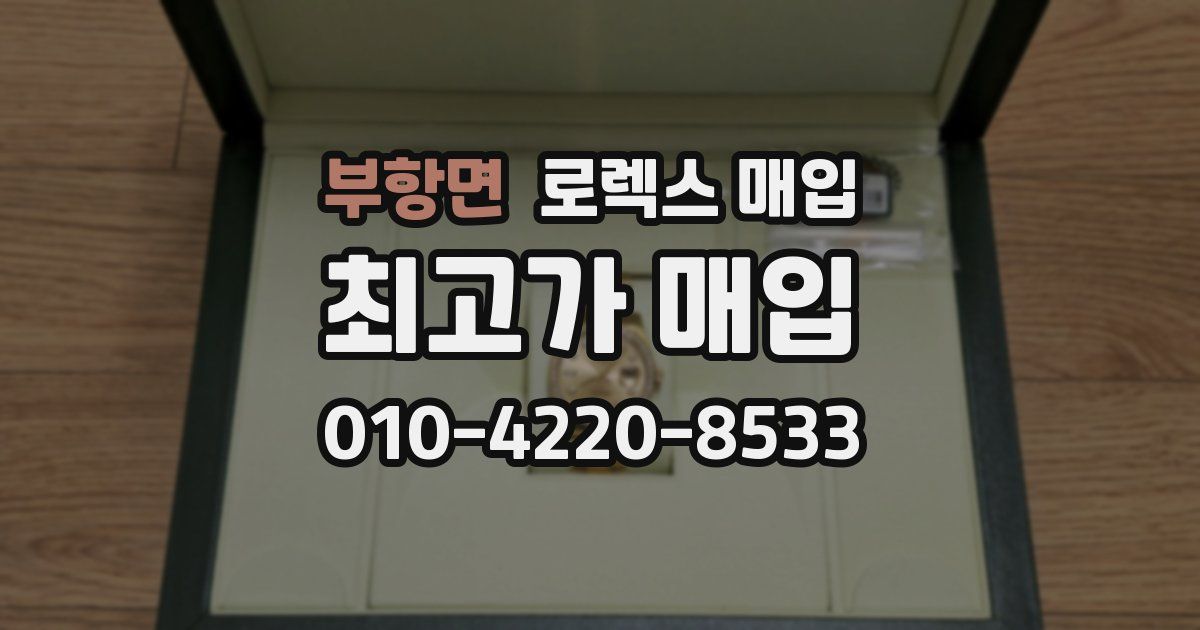 부항면 로렉스 매입