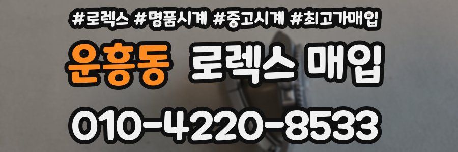 운흥동 로렉스 매입