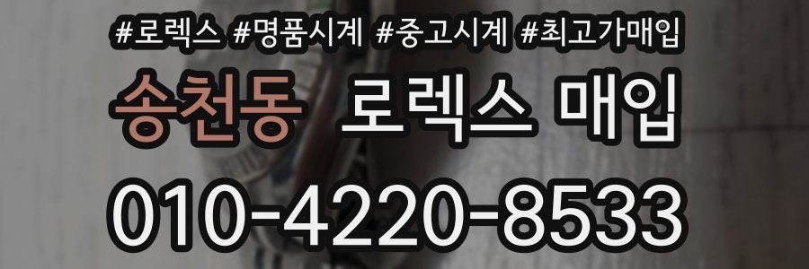 송천동 로렉스 매입