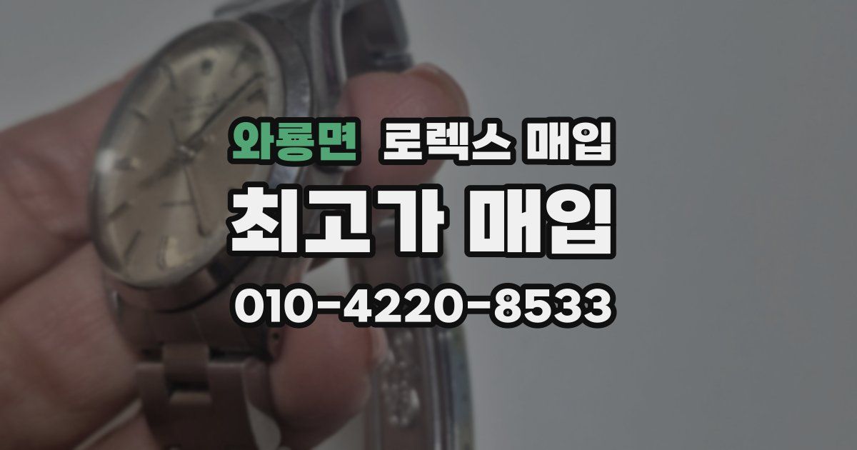 와룡면 로렉스 매입