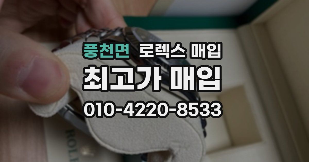 풍천면 로렉스 매입