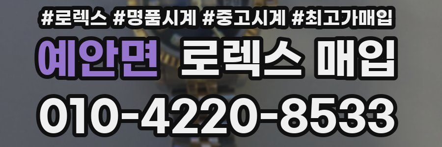 예안면 로렉스 매입