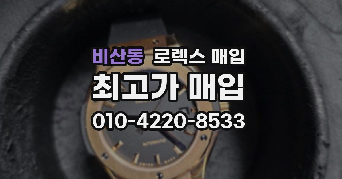 비산동 로렉스 매입
