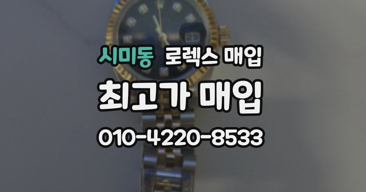 시미동 로렉스 매입