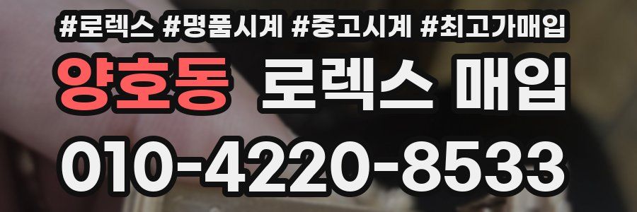 양호동 로렉스 매입