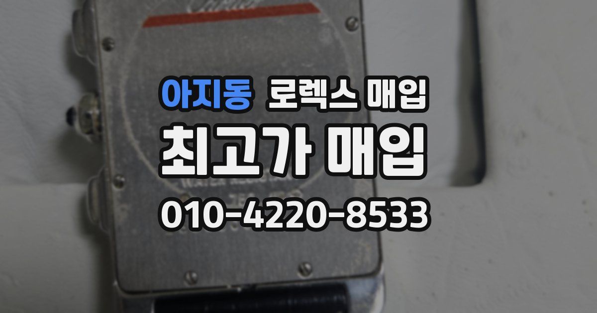 아지동 로렉스 매입
