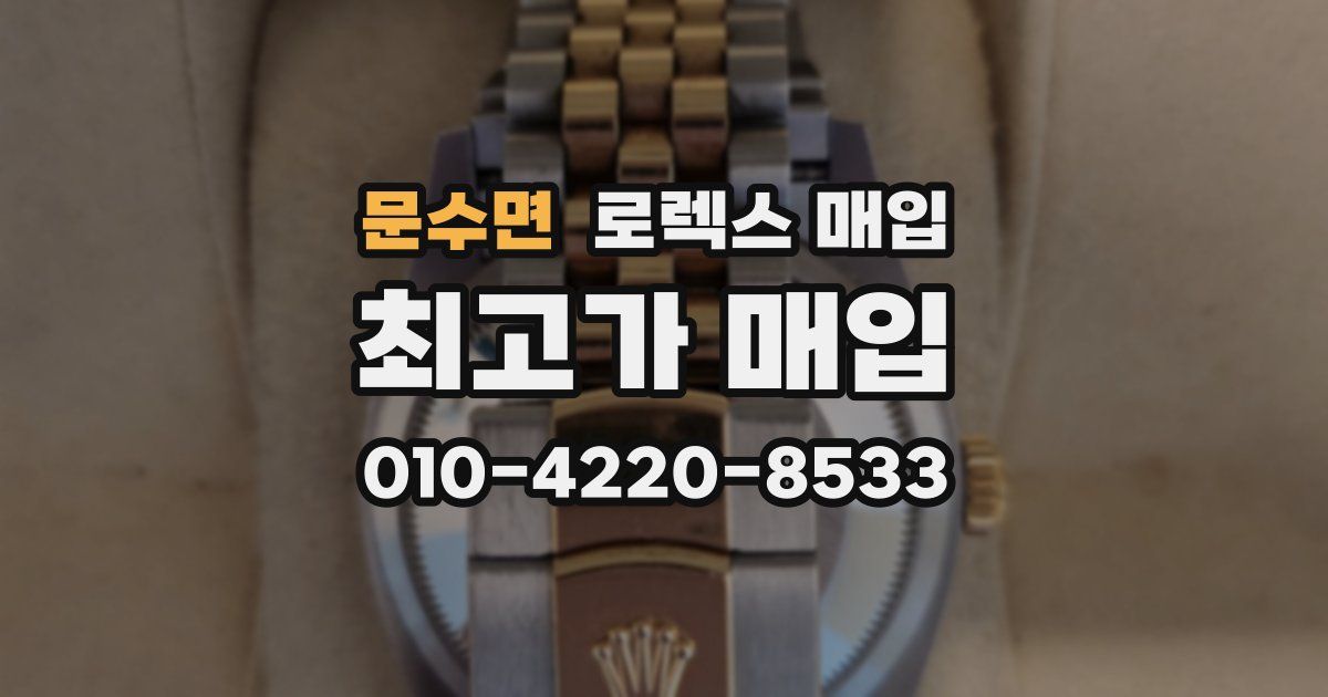 문수면 로렉스 매입